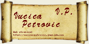 Vučica Petrović vizit kartica